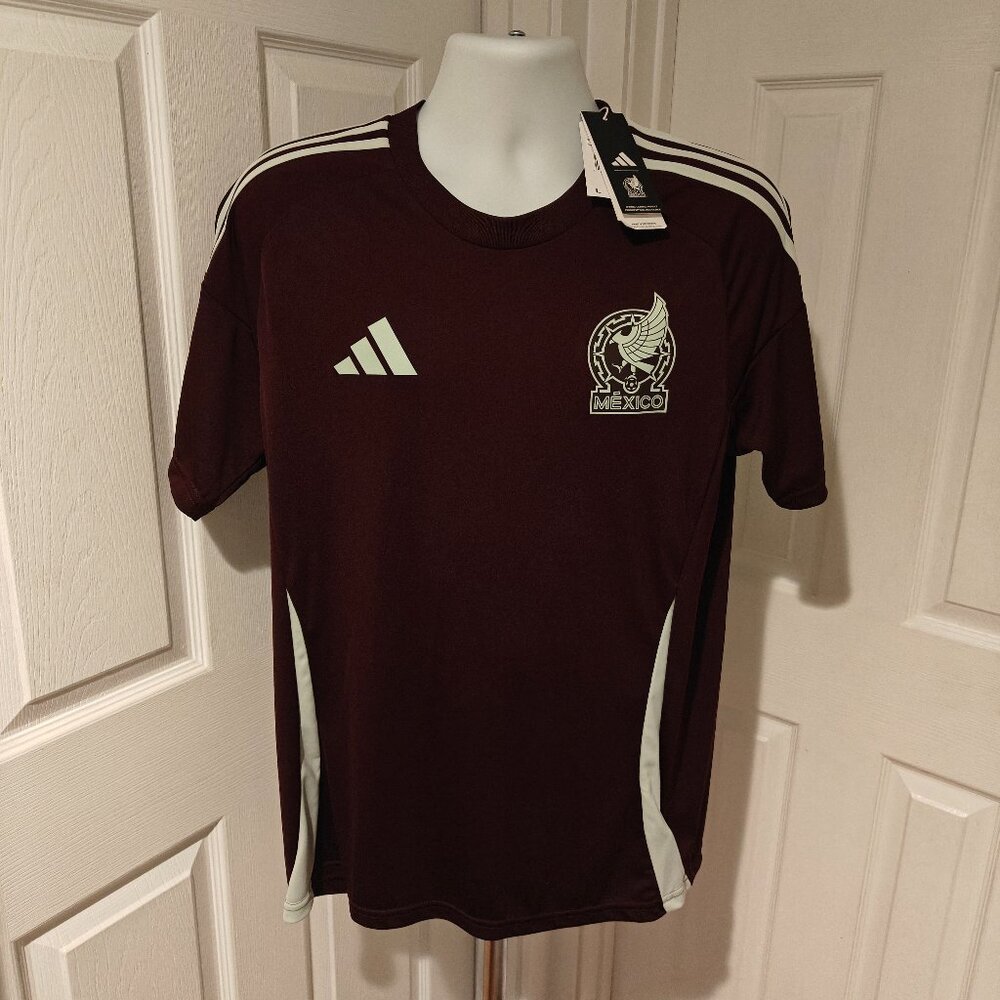 adidas Mexico 2024 Red Home Jersey NWT Men's Sizes M and L Soccer IZ3193